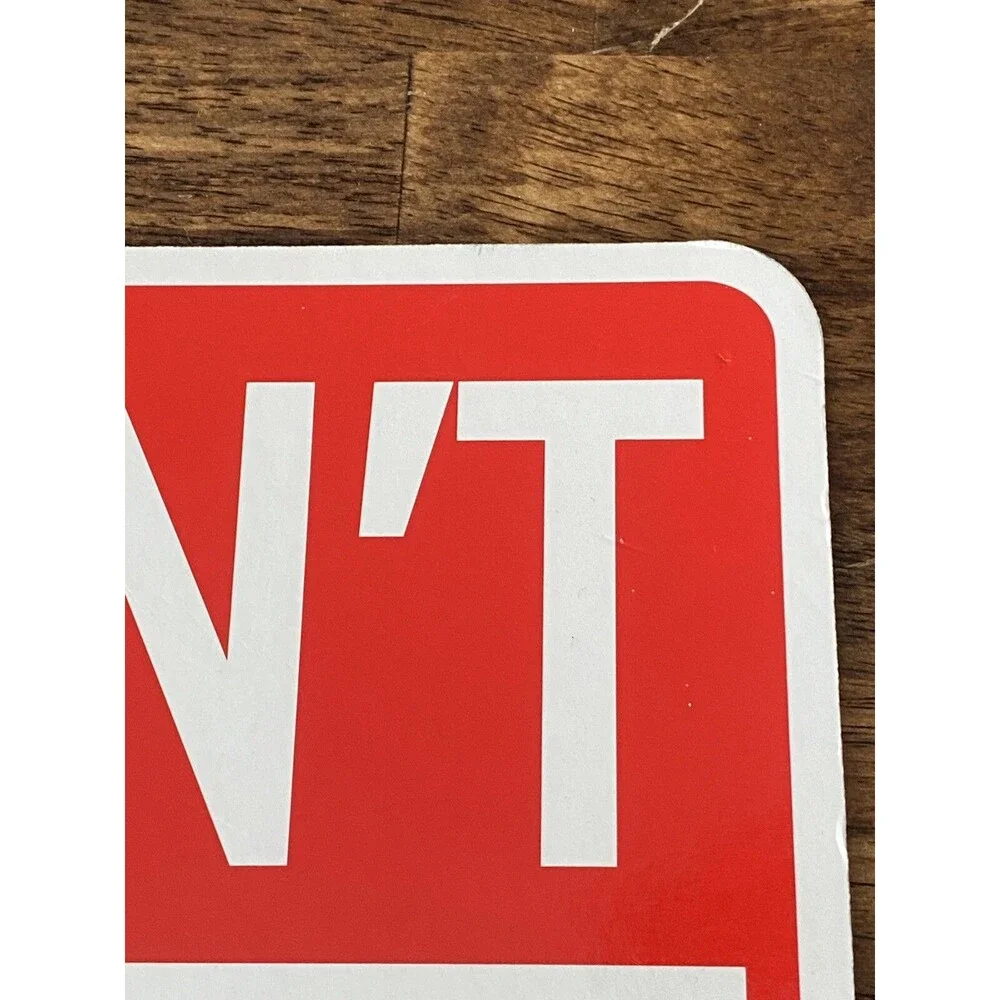 Funny Christmas Humor Parking Sign Cardboard 8.5”x 12.5” Reversible 2 Sided